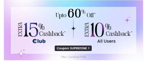 Get Up to 15% Cashback